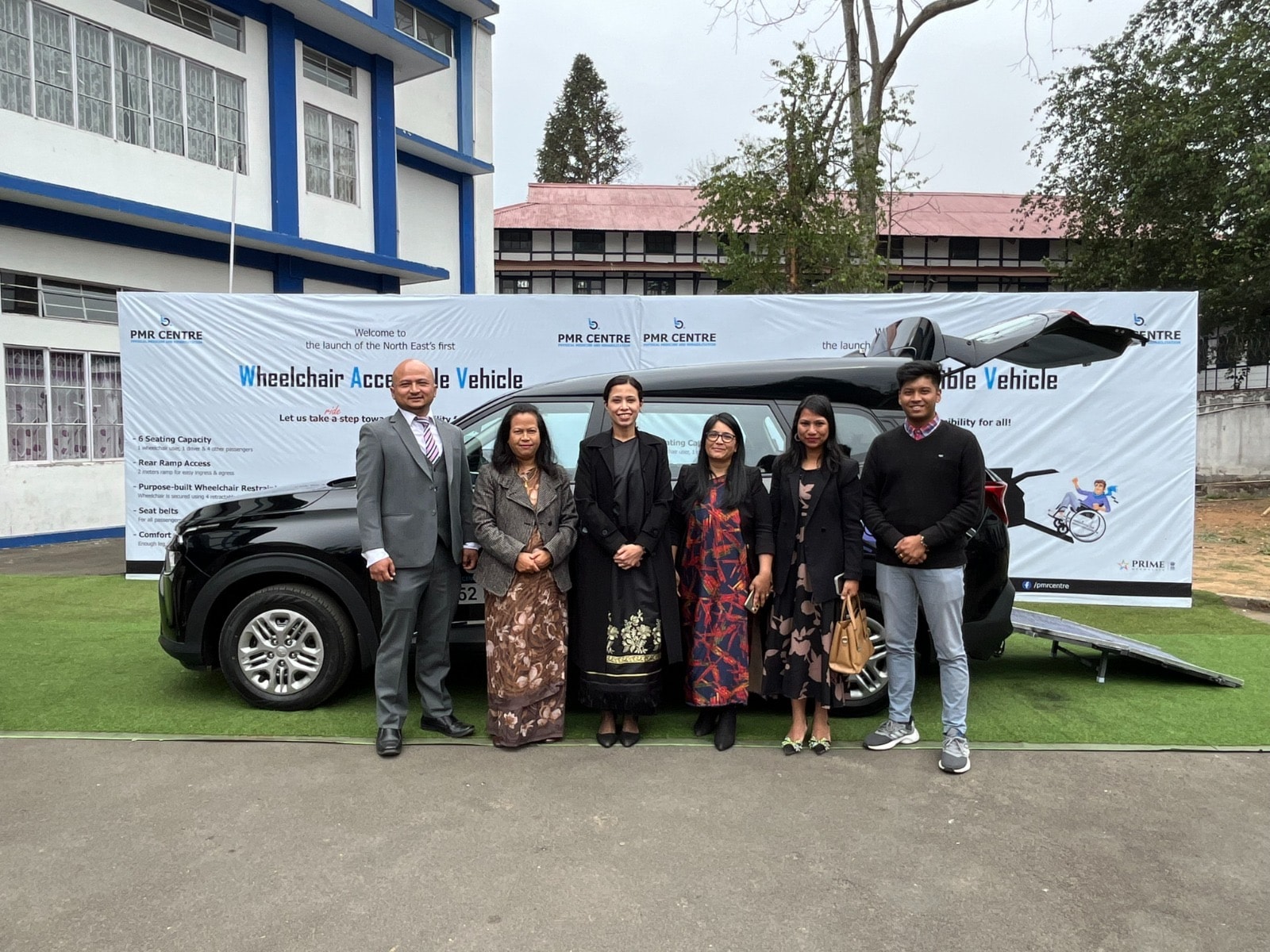 Launch of the North East's first wheelchair-accessible vehicle, funded through PRIME